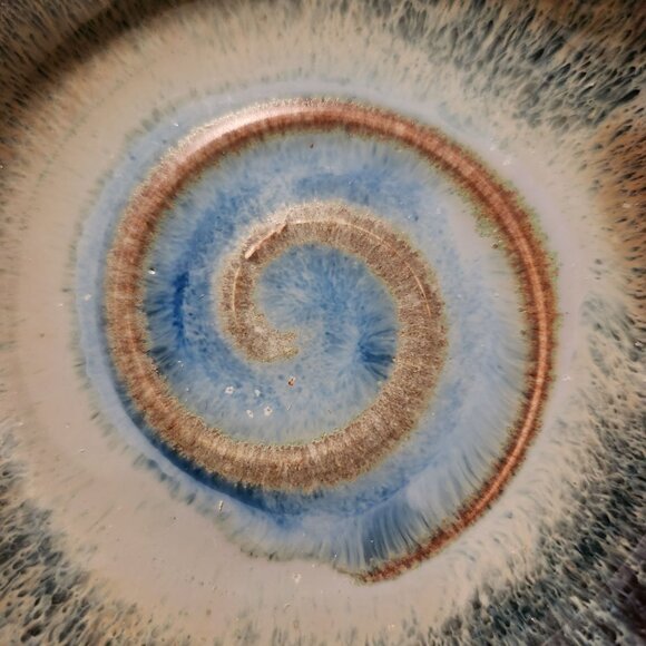 Handcrafted Studio Pottery Salt Dip Dish With Spout Signed - Picture 4 of 6